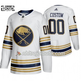 Barn Ishockey Buffalo Sabres tröja med eget tryck 50th Anniversary Adidas 2019-20 Vit Authentic